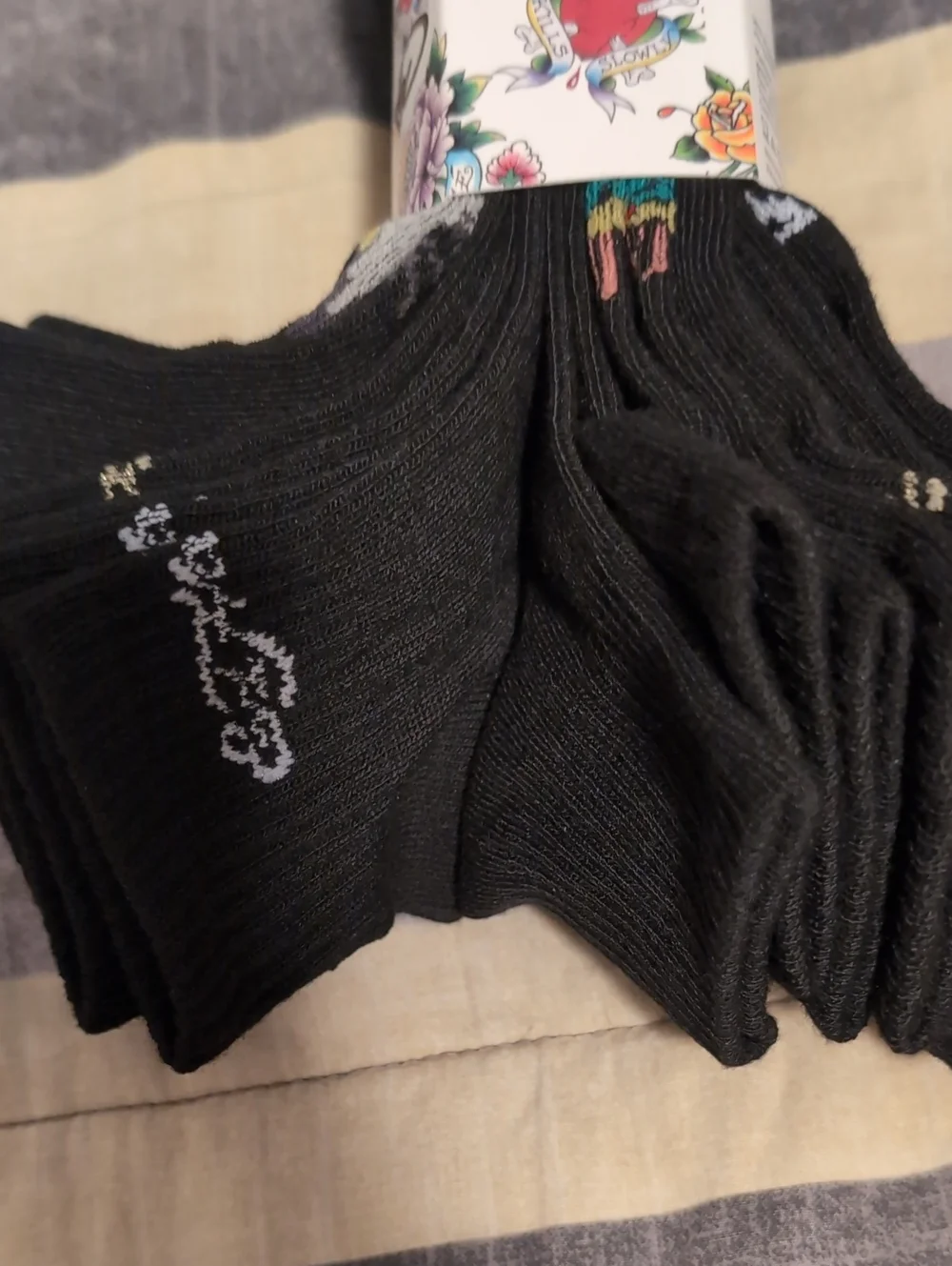 Ed Hardy Quarter Socks - 10 Pairs New